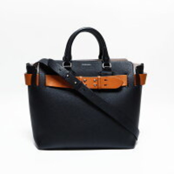 Burberry The Belt M Leather Tote Bag Black - Picture 1 of 12